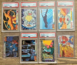 1999 TOPPS POKEMON PSA Graded 8 Card Lot #1 Legends Water Race Is On Foil Holo - Image 1