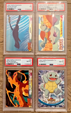 1999 TOPPS POKEMON PSA Graded 8 Card Lot #1 Legends Water Race Is On Foil Holo - Image 3