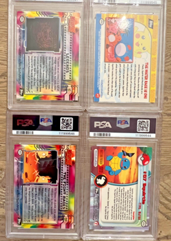 1999 TOPPS POKEMON PSA Graded 8 Card Lot #1 Legends Water Race Is On Foil Holo - Image 4
