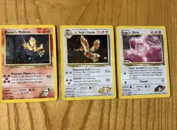 Vintage Pokemon Holos Damaged 5 Card Lot - Image 4