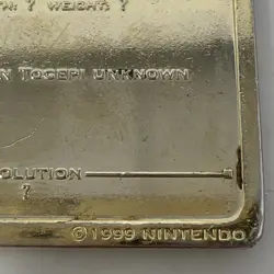 Vintage Pokemon 23k Gold-Plated Trading Card 1999 Burger King Togepi Keychain - Image 4