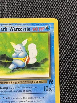 Dark Wartortle 46/82 Pokemon Card 1st Ed Team Rocket Uncommon LP+ - Image 3
