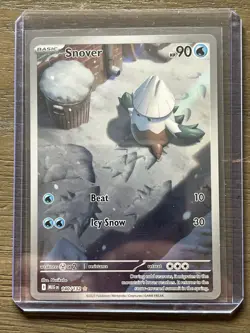 Pokemon TCG Snover Mega Evolution Illustration Rare Card 140/132 Authentic NM - Image 1