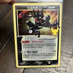 Greninja Gold Star 25th Anniversary Promo SWSH144 Holo Pokemon Card - Image 1