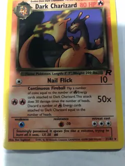 Dark Charizard 21/82 Team Rocket Rare Pokemon card - Image 4