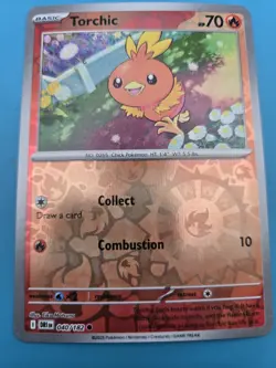 Torchic 040/182 Destined Rivals Common Reverse Holo Pokemon Card NM - Image 1