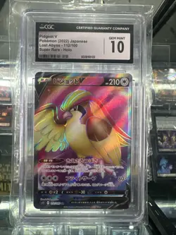 ✨✨ CGC 10 Pidgeot V 112/100 SR Lost Abyss s11 Pokemon Card - Image 1