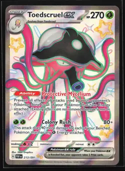 Toedscruel ex 213/091 Paldean Fates Shiny Holo Rare Pokemon Card - Image 1