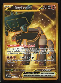 Ting-Lu ex 275/193 SV02: Paldea Evolved Gold Hyper Rare Pokemon Card - Image 1