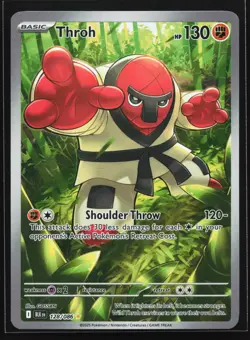 Throh 128/086 SV: Black Bolt Illustration Rare Pokemon Card - Image 1