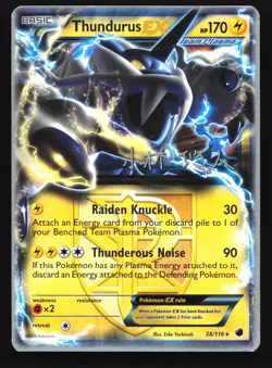 Thundurus EX 38/116 Plasma Freeze World Championship 2014 Pokemon Card - Image 1