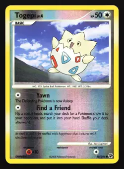 Togepi 88/106 Great Encounters Reverse Holo Pokemon Card - Image 1