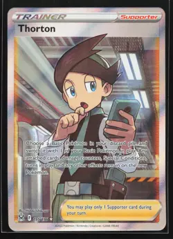 Thorton (Full Art) 195/196 Lost Origin Ultra Rare Pokemon Card - Image 1