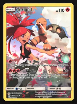 Torkoal 237/236 SM - Cosmic Eclipse Secret Rare Pokemon Card - Image 1