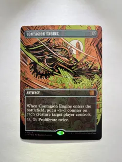 Contagion Engine (Textured Foil) Outlaws of Thunder Junction NM MTG🔥 - Image 1