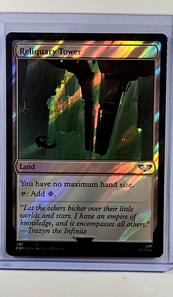 2022 MTG Magic the Gathering Warhammer 40000 40k Surge Foil #291 Reliquary Tower - Image 1