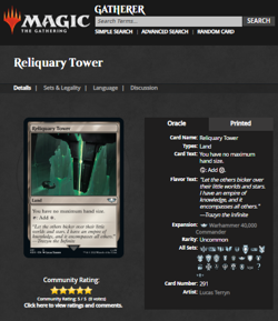 2022 MTG Magic the Gathering Warhammer 40000 40k Surge Foil #291 Reliquary Tower - Image 3