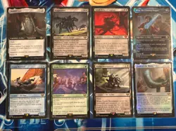 Mithril coat (borderless) + Lot Of 7 LOTR MTG Witch King, Ringwraiths - Image 1
