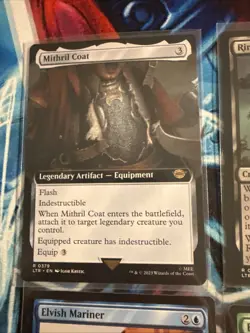 Mithril coat (borderless) + Lot Of 7 LOTR MTG Witch King, Ringwraiths - Image 2