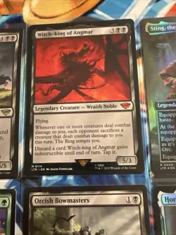 Mithril coat (borderless) + Lot Of 7 LOTR MTG Witch King, Ringwraiths - Image 4