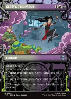 1x Karai's Technique - Showcase NM Eng MTG - MTG TMNT - Image 1