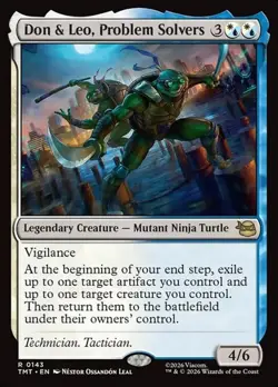 1x Don & Leo, Problem Solvers NM Eng MTG - MTG TMNT - Image 1
