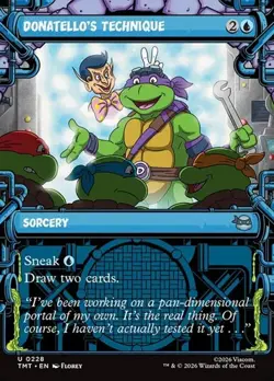 1x Donatello's Technique - Showcase NM Eng MTG - MTG TMNT - Image 1