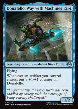 1x Donatello, Way with Machines NM Eng MTG - MTG TMNT - Image 1