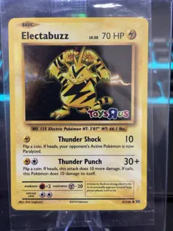 2016 Pokemon, XY Evolutions Toys R Us, #41/108 Electabuzz, Sealed Stamped Promo - Image 1