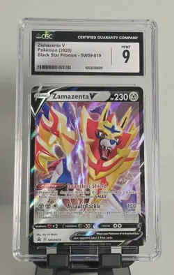 Zamazenta V Crown Zenith 098/159 Holo Ultra Rare CGC 9 Pokemon TCG 2023 - Image 1