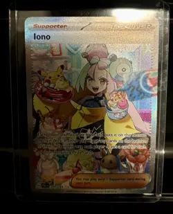 Pokemon Iono Special Illustration Rare Holofoil SV02: Paldea Evolved 269/193 NM - Image 1