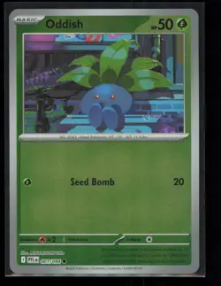 Oddish 001/094 Pokemon Phantasmal Flames Common Near Mint Reverse Holo - Image 1