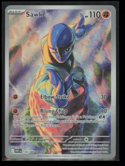 Sawk 130/086 Pokemon White Flare Illustration Rare Near Mint - Image 1
