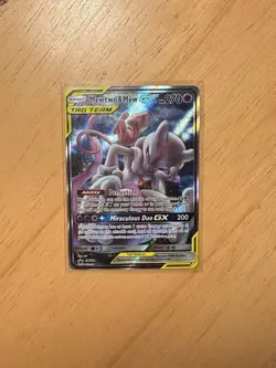 Pokemon Mewtwo & Mew GX #SM191 Tag Team Black Star Promo - Image 1