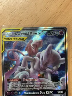 Pokemon Mewtwo & Mew GX #SM191 Tag Team Black Star Promo - Image 4