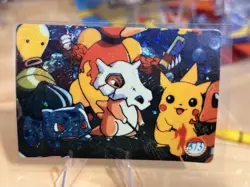 1999 Vintage Pocket Monsters Vending Prism - Cubone, Magmar, Pikachu Camp #373 - Image 2