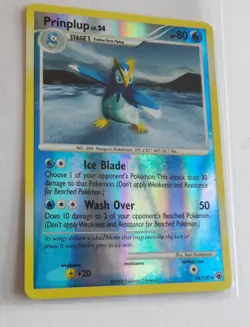 Pokemon Prinplup (44/117) Majestic Dawn LP REVERSE HOLO vintage 2008 - Image 1