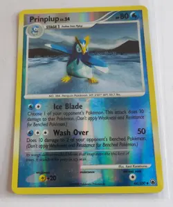 Pokemon Prinplup (44/117) Majestic Dawn LP REVERSE HOLO vintage 2008 - Image 2