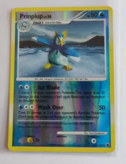 Pokemon Prinplup (44/117) Majestic Dawn LP REVERSE HOLO vintage 2008 - Image 3