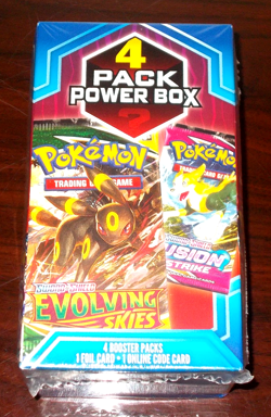 Pokemon 4 Pack Power Box Walgreens Exclusive 2024 Evolving Skies - Image 1