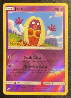 Jynx Reverse Holo Uncommon 68/181 Pokemon TCG Sun & Moon Team Up NM Free Ship - Image 1