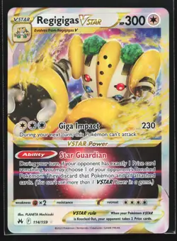 Pokemon Regigigas VSTAR 114/159 Crown Zenith Ultra Rare Holo NM - Image 1