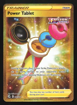 Pokemon Power Tablet 281/264 Fusion Strike Gold Secret Rare Holo - Image 1