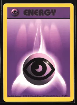 Pokemon Psychic Energy 101/102 WotC Base Set Shadowless Unlimited NM - Image 1