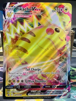 Pokemon Pikachu VMAX SWSH286 Sword & Shield JUMBO/OVERSIZED Black Star Promo - Image 2