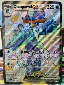 Pokemon Quaquaval ex SVP 084 Paldean Fates Shiny JUMBO/OVERSIZED Promo - Image 1