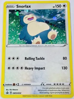Snorlax SWSH032 SWSH: Sword & Shield Promo Cards Holo - Image 1