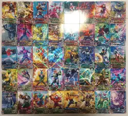 Lot of 40 Japanese Kamen Rider Battle: Ganbarizing Rare Card Set - Image 1