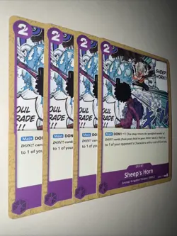 Op01-117 Sheep’s Horn X4 Playset One Piece Card Game English TCG - Image 2