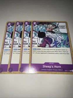 Op01-117 Sheep’s Horn X4 Playset One Piece Card Game English TCG - Image 4